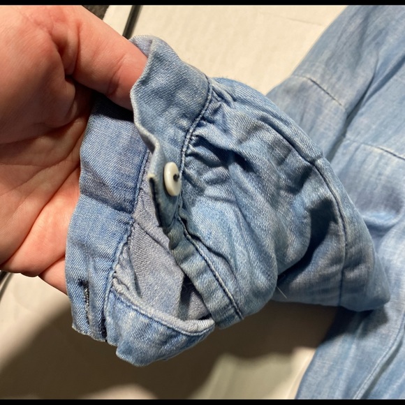 Current Air Anthropologie Los Angles Light Denim Long Sleeves Dress Size S - Picture 6 of 13